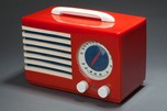 Emerson Red Catalin &rdquo;Patriot&rdquo; 400 Radio Norman Bel Geddes Art Deco Design