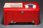 Emerson Red Catalin &rdquo;Patriot&rdquo; 400 Radio Norman Bel Geddes Art Deco Design