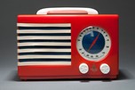 Emerson Red Catalin &rdquo;Patriot&rdquo; 400 Radio Norman Bel Geddes Art Deco Design