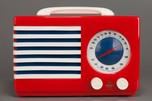 Emerson ’Patriot’ 400 Catalin Radio in Red - Norman Bel Geddes Deco Design