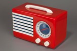 Emerson ’Patriot’ 400 Catalin Radio in Red - Norman Bel Geddes Deco Design