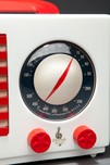 Emerson ”Patriot” 400 Catalin Radio in White Norman Bel Geddes Art Deco Design