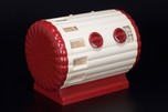 Espey 31 ’Roundabout’ Radio in Ivory and Red Plaskon