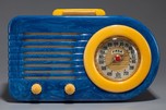 FADA 1000 ’Bullet’ Catalin Radio in Blue + Yellow w/ Great Marbling