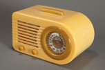 FADA 1000 Catalin Radio &rdquo;Bullet&rdquo; in Yellow + Onyx