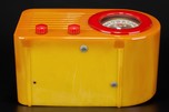 FADA 1000 Catalin Radio in Yellow with Bright Red -  ’Bullet’