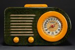 FADA 1000 ’Bullet’ Catalin Radio in Blue + Butterscotch w/ Great Marbling