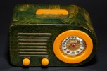 FADA 1000 ’Bullet’ Catalin Radio in Blue + Butterscotch w/ Great Marbling