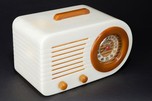 FADA 1000 Catalin ’Bullet’ Radio in Alabaster with Onyx Trim