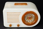 FADA 1000 Catalin ’Bullet’ Radio in Alabaster with Onyx Trim