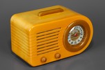 Warm Yellow + Onyx Green FADA Model 1000 &rsquo;Bullet&rsquo; Catalin Radio