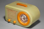 FADA 115 Catalin ’Bullet’ Radio in Onyx Green + Yellow - Rare Pre-War