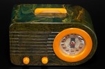 FADA 115 ’Bullet’ Catalin Radio in Blue + Yellow - Rare Pre-War