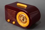 Pre-War FADA 115 &rdquo;Bullet&rdquo; Catalin Radio - Plum + Yellow - Rare
