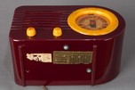 Pre-War FADA 115 ”Bullet” Catalin Radio - Plum + Yellow - Rare