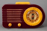 Pre-War FADA 115 &rdquo;Bullet&rdquo; Catalin Radio - Plum + Yellow - Rare