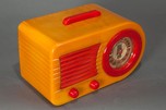 FADA 115 Insert Grill &rdquo;Bullet&rdquo; Catalin Radio Butterscotch + Red - Rare