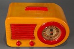 FADA 115 Insert Grill ”Bullet” Catalin Radio Butterscotch + Red - Rare