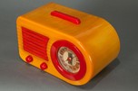 FADA 115 Insert Grill &rdquo;Bullet&rdquo; Catalin Radio Butterscotch + Red - Rare