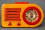 FADA 115 Insert Grill &rdquo;Bullet&rdquo; Catalin Radio Butterscotch + Red - Rare