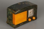 Rare FADA Model 120 Catalin Radio in Blue + Butterscotch