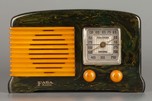 Rare FADA Model 120 Catalin Radio in Blue + Butterscotch