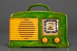 Rare FADA 136 Catalin Radio in Emerald Green + Yellow