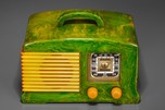 Rare FADA 136 Catalin Radio in Emerald Green + Yellow