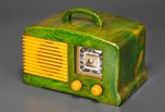 Rare FADA 136 Catalin Radio in Emerald Green + Yellow