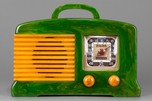 Rare FADA 149 Catalin Radio in Emerald Green + Butterscotch