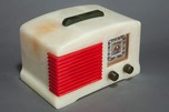 Rare FADA 188 ”All-American” Catalin Radio - Red, White + Blue