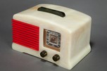 Rare FADA 188 ”All-American” Catalin Radio - Red, White + Blue