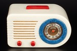 Rare FADA ’All-American’ Bullet Catalin Radio - Red, White + Blue