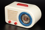 Rare FADA ’All-American’ Bullet Catalin Radio - Red, White + Blue