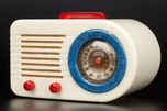 Rare FADA ’All-American’ Bullet Catalin Radio - Red, White + Blue