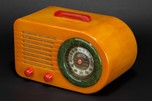 Rare FADA ’All-American’ Bullet Catalin Radio - Red, White + Blue