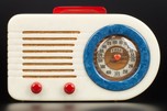 Rare FADA ’All-American’ Bullet Catalin Radio - Red, White + Blue