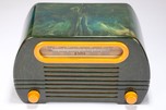 Catalin FADA 252 &rdquo;Temple&rdquo; Radio in Blue + Butterscotch w/ Great Marbling