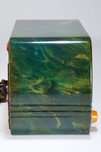 Catalin FADA 252 &rdquo;Temple&rdquo; Radio in Blue + Butterscotch w/ Great Marbling