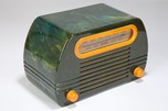 Catalin FADA 252 &rdquo;Temple&rdquo; Radio in Blue + Butterscotch w/ Great Marbling