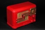 Rare Fada 362RG ’Coloradio’ Radio - Chinese Red Plaskon with Gold Trim