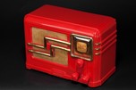 Rare Fada 362RG ’Coloradio’ Radio - Chinese Red Plaskon with Gold Trim