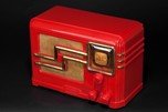Rare Fada 362RG &rsquo;Coloradio&rsquo; Radio - Chinese Red Plaskon with Gold Trim