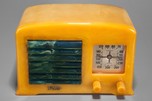 Fada 5F50 Catalin Radio in Yellow + Blue - Great