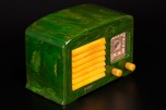 Rare FADA Model 53 Catalin Radio in Emerald Green + Butterscotch