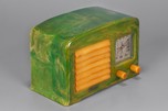 FADA Model 53 Catalin Radio in Emerald Green + Butterscotch
