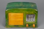 FADA Model 53 Catalin Radio in Emerald Green + Butterscotch