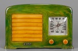 FADA Model 53 Catalin Radio in Emerald Green + Butterscotch