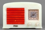 FADA 53 / 5f50 Catalin Radio in Alabaster + Red