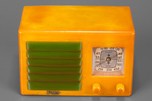 FADA 5F60 Catalin Radio Yellow w/ Bright Green Insert Grille